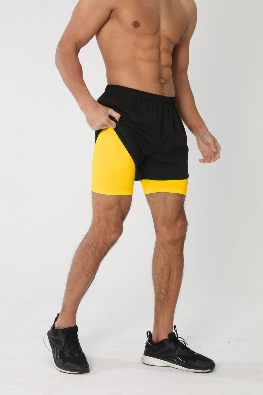Bermuda Esportiva Masculina Fitness Dupla Camada
