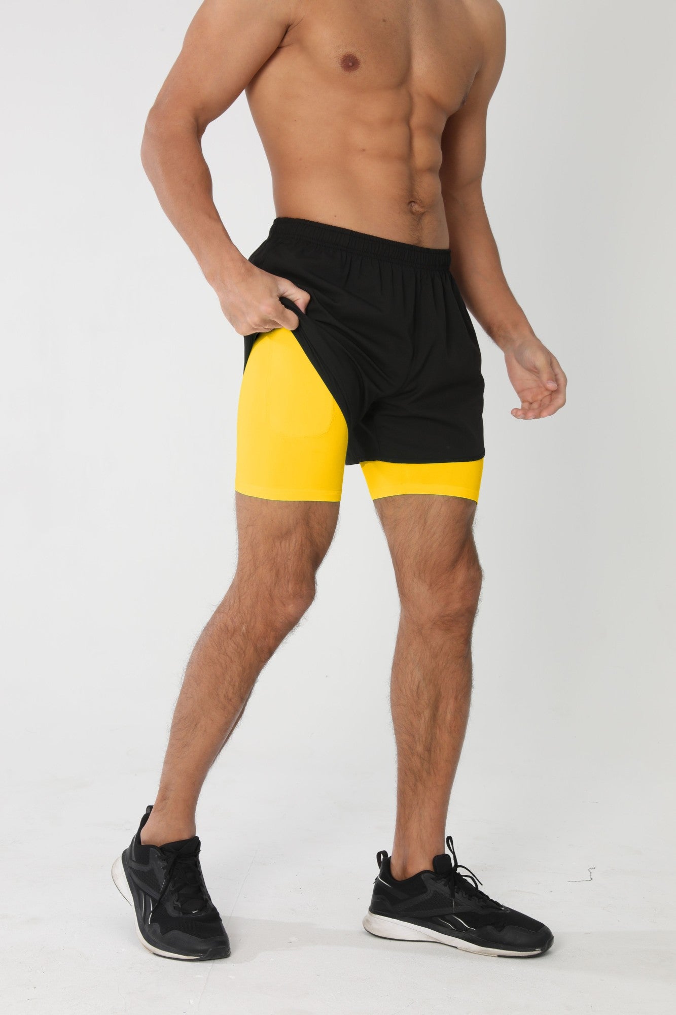 Bermuda Esportiva Masculina Fitness Dupla Camada