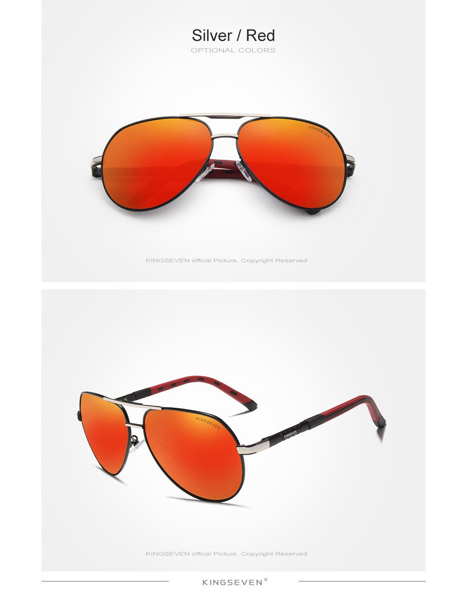 Óculos de Sol Masculino Aviador Polarizado UV400 Alumínio