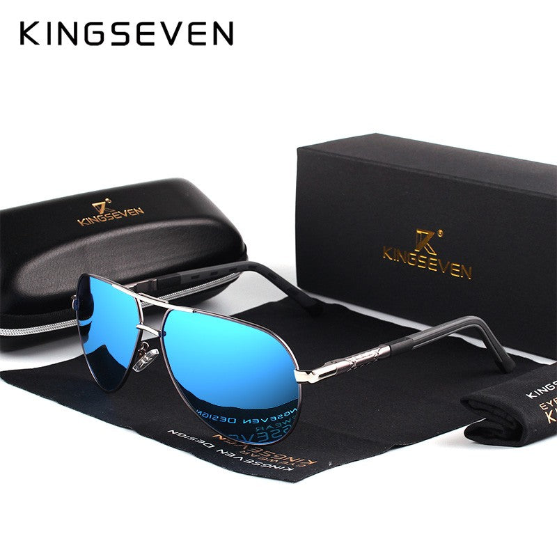 Óculos de Sol Masculino Aviador Polarizado UV400 Alumínio