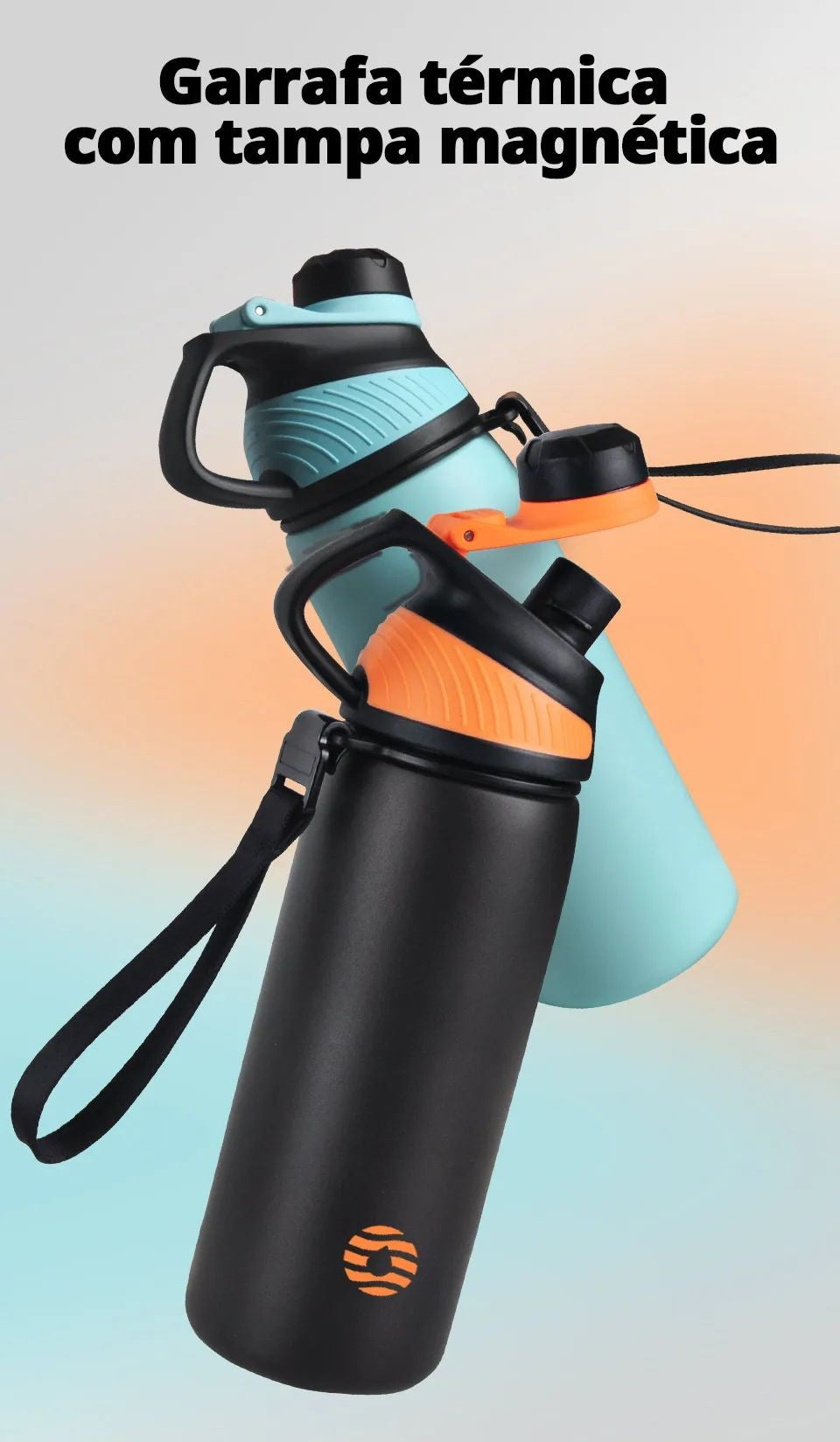 Garrafa Térmica de Aço Inoxidável 1000ml – Tampa Magnética