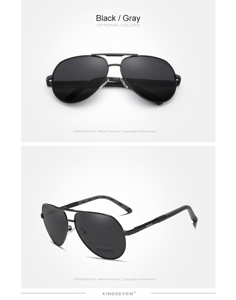 Óculos de Sol Masculino Aviador Polarizado UV400 Alumínio