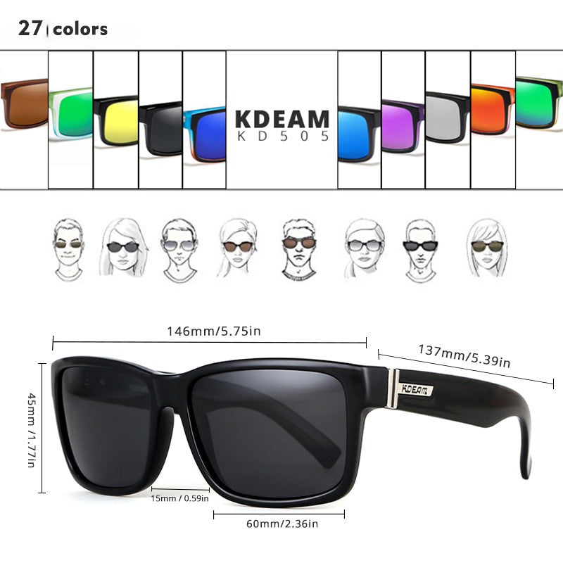 Óculos de Sol Masculino KDEAM Polarizado UV400