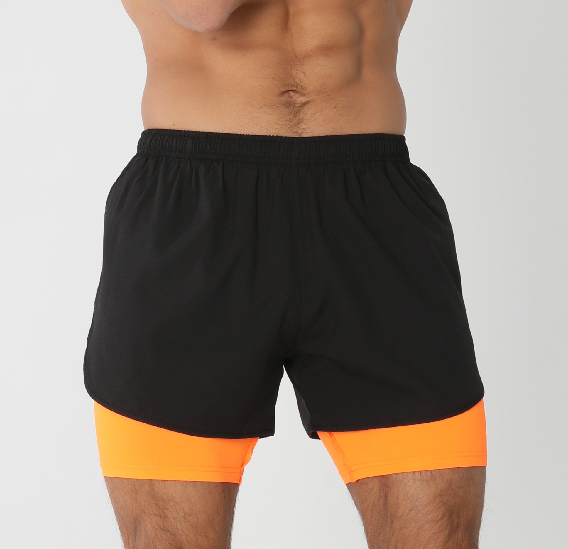 Short esporte masculino com bolsos forrado
