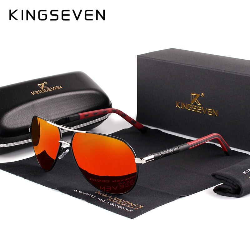 Óculos de Sol Masculino Aviador Polarizado UV400 Alumínio