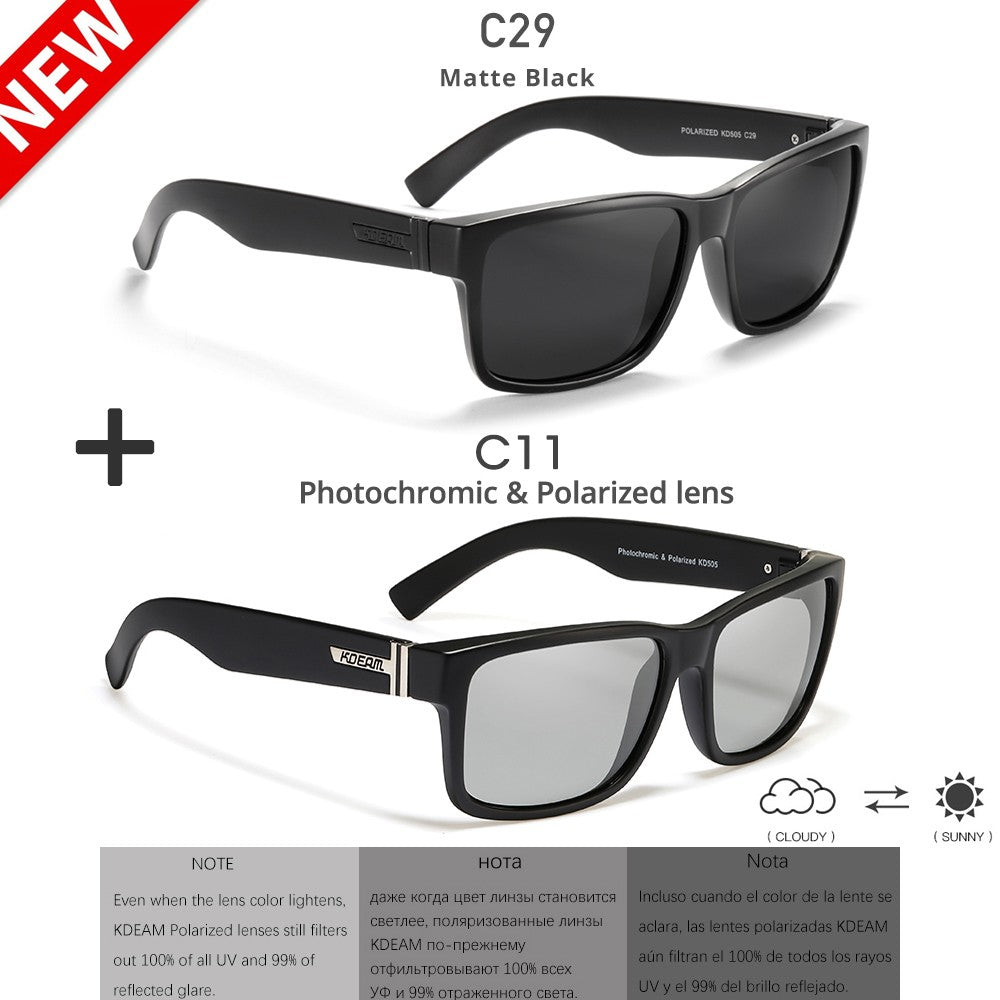 Óculos de Sol Masculino KDEAM Polarizado UV400