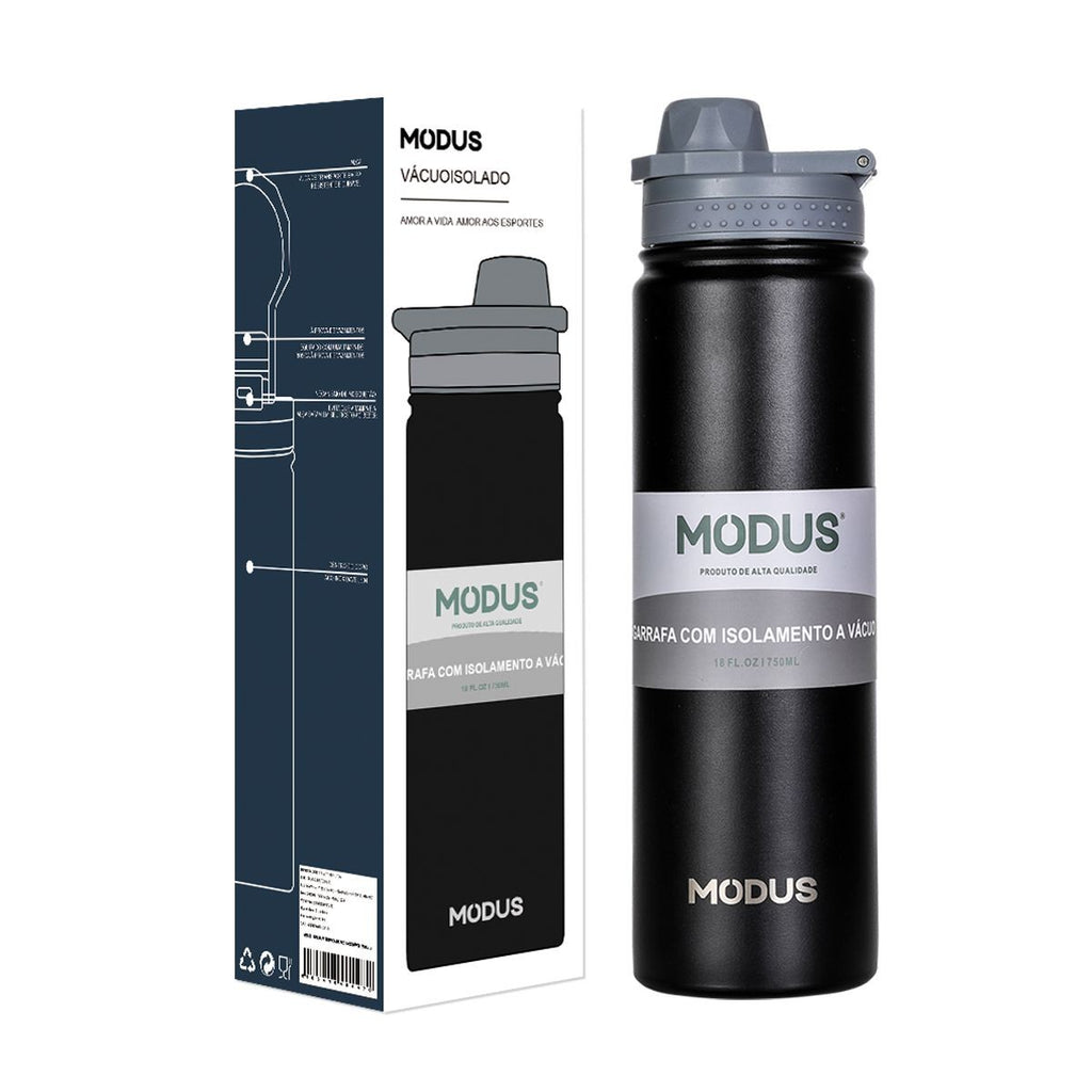 Garrafa Térmica 750ml com Canudo Inox