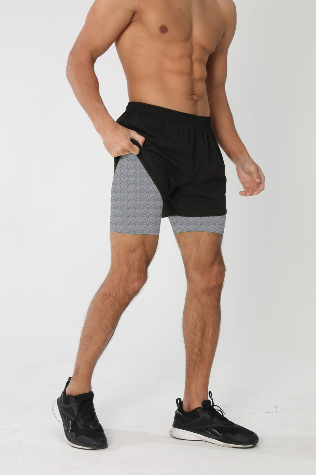 Bermuda Esportiva Masculina Fitness Dupla Camada