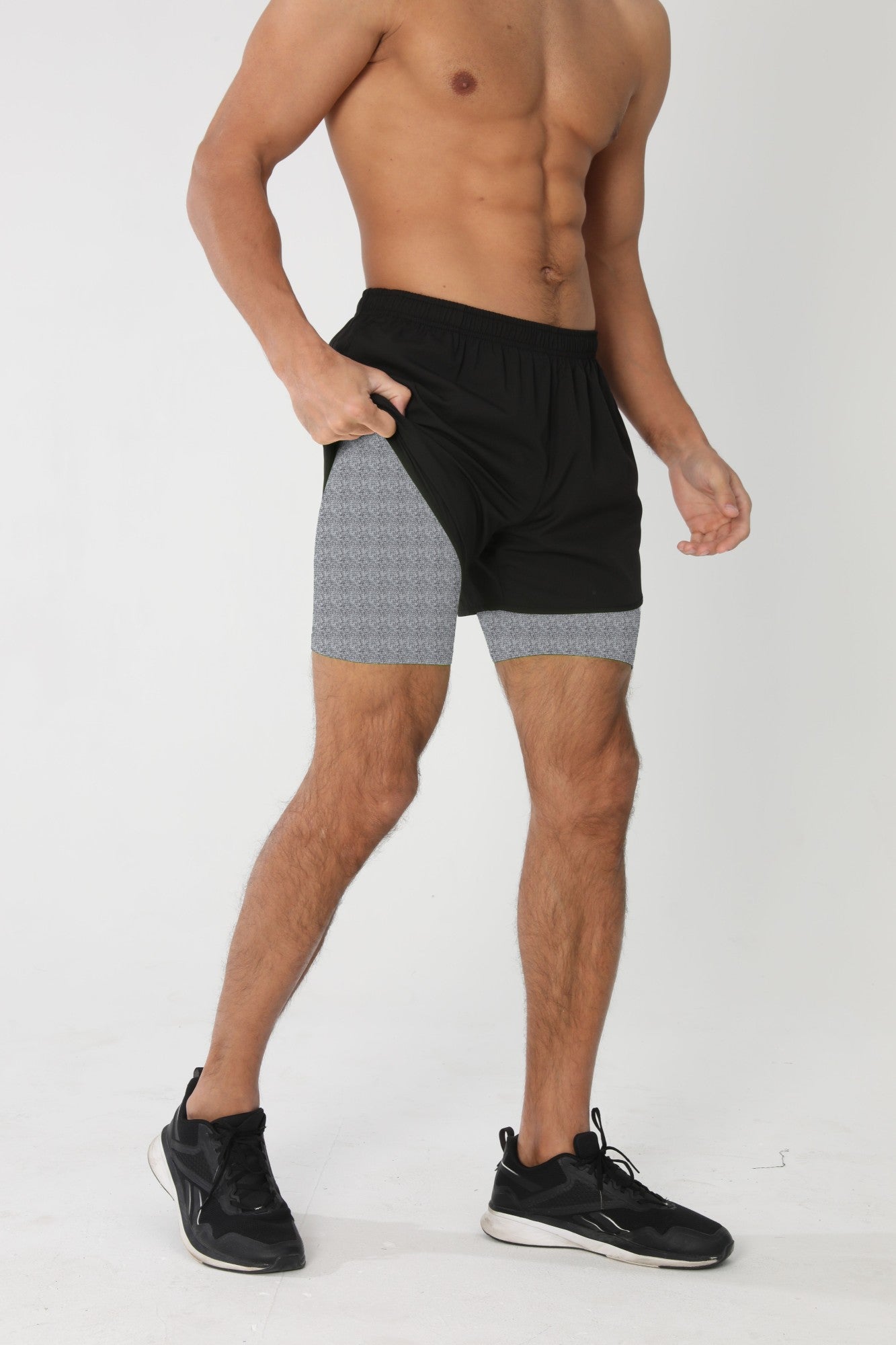 Bermuda Esportiva Masculina Fitness Dupla Camada