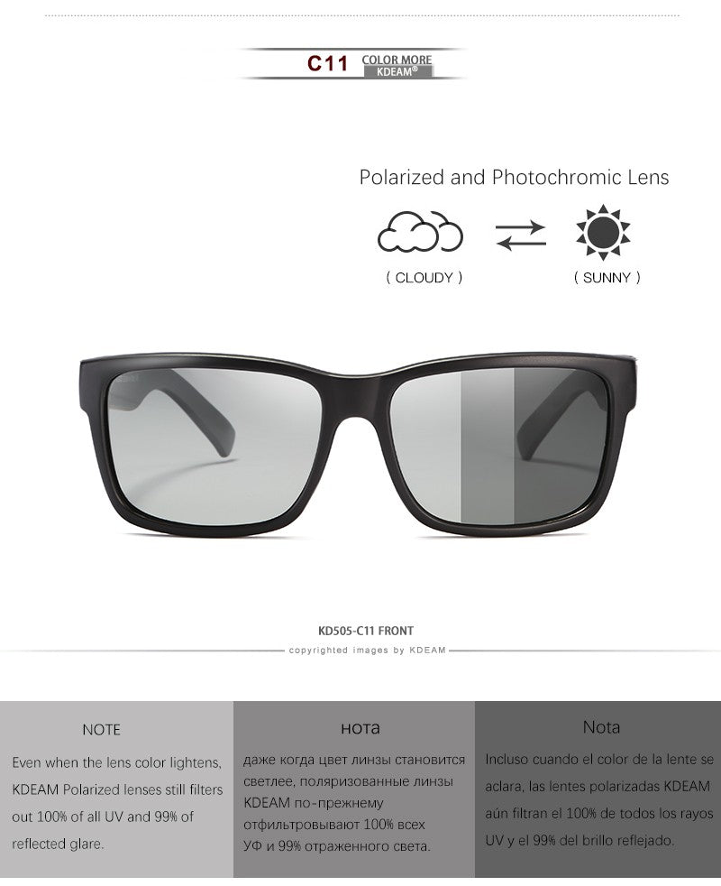 Óculos de Sol Masculino KDEAM Polarizado UV400