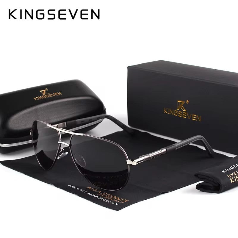 Óculos de Sol Masculino Aviador Polarizado UV400 Alumínio