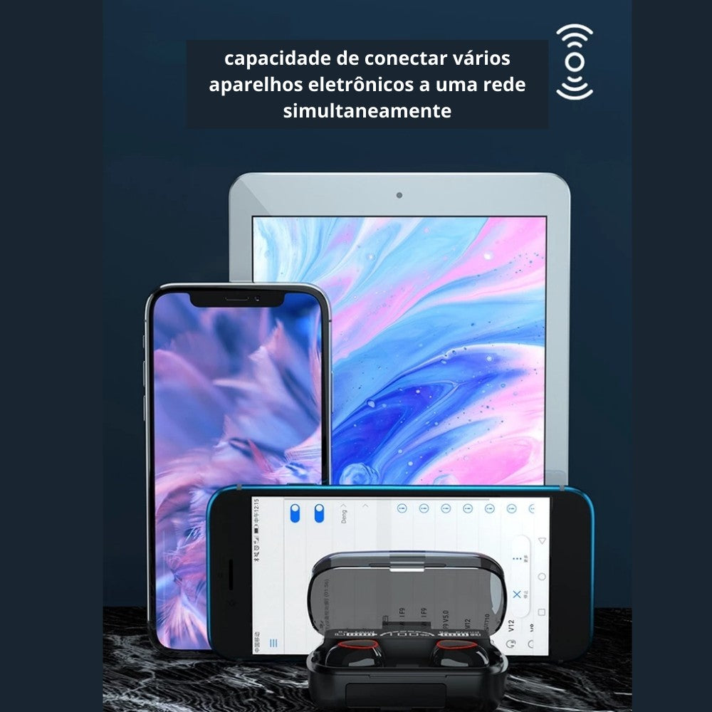Fone Bluetooth TWS PowerDisplay X9