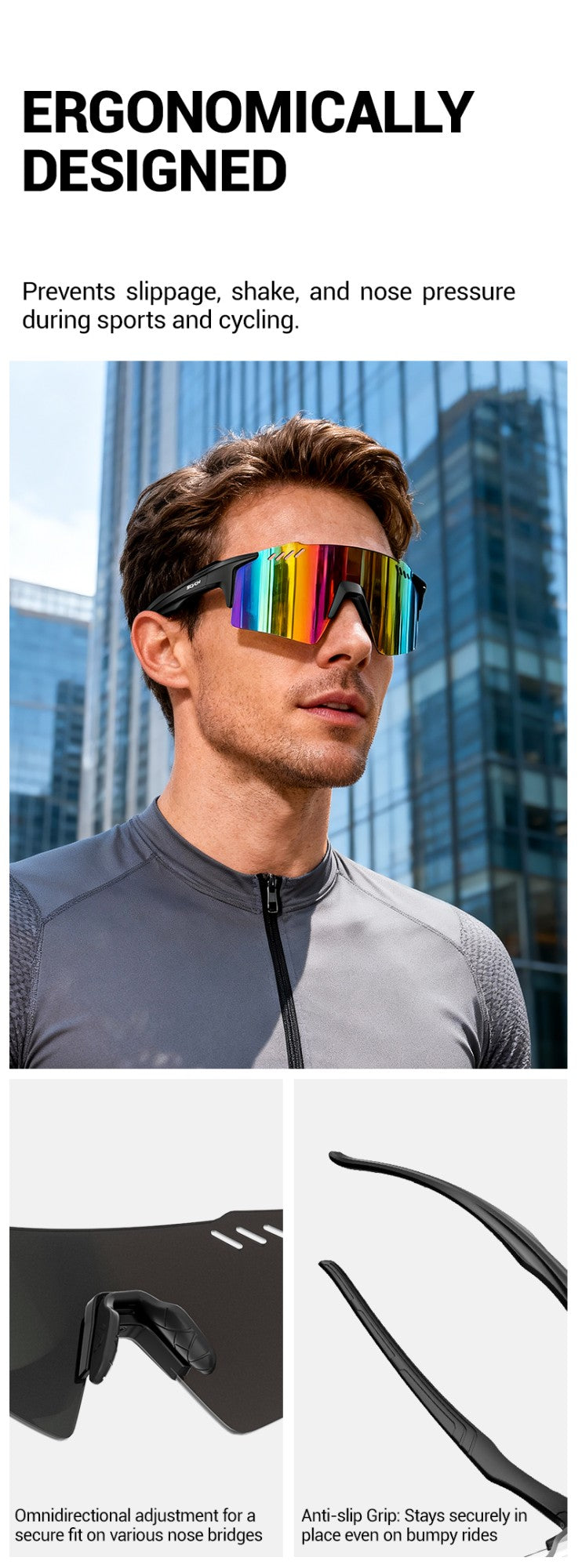 Óculos de Sol com Proteção UV400 Antirreflexo e Conforto