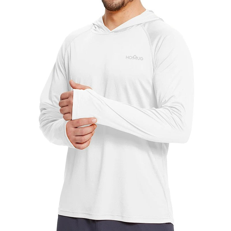 Camiseta Masculina UPF 50+ com Capuz