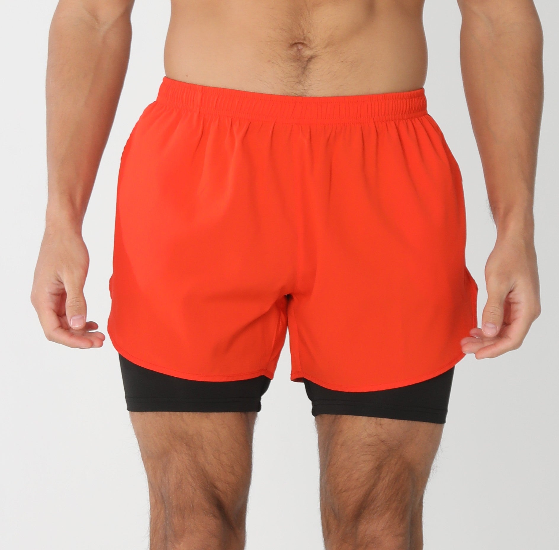Short esporte masculino com bolsos forrado