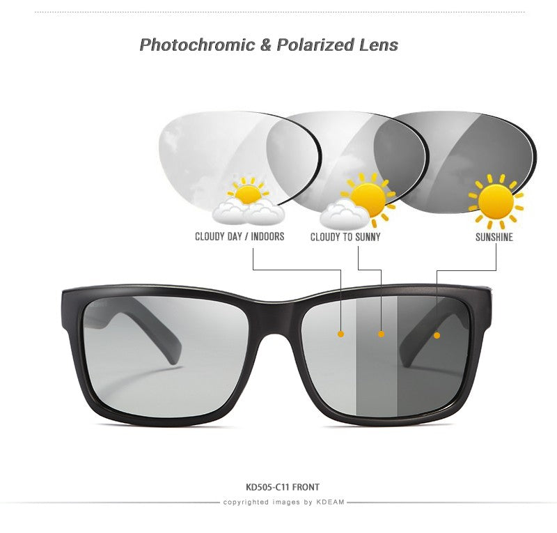 Óculos de Sol Masculino KDEAM Polarizado UV400