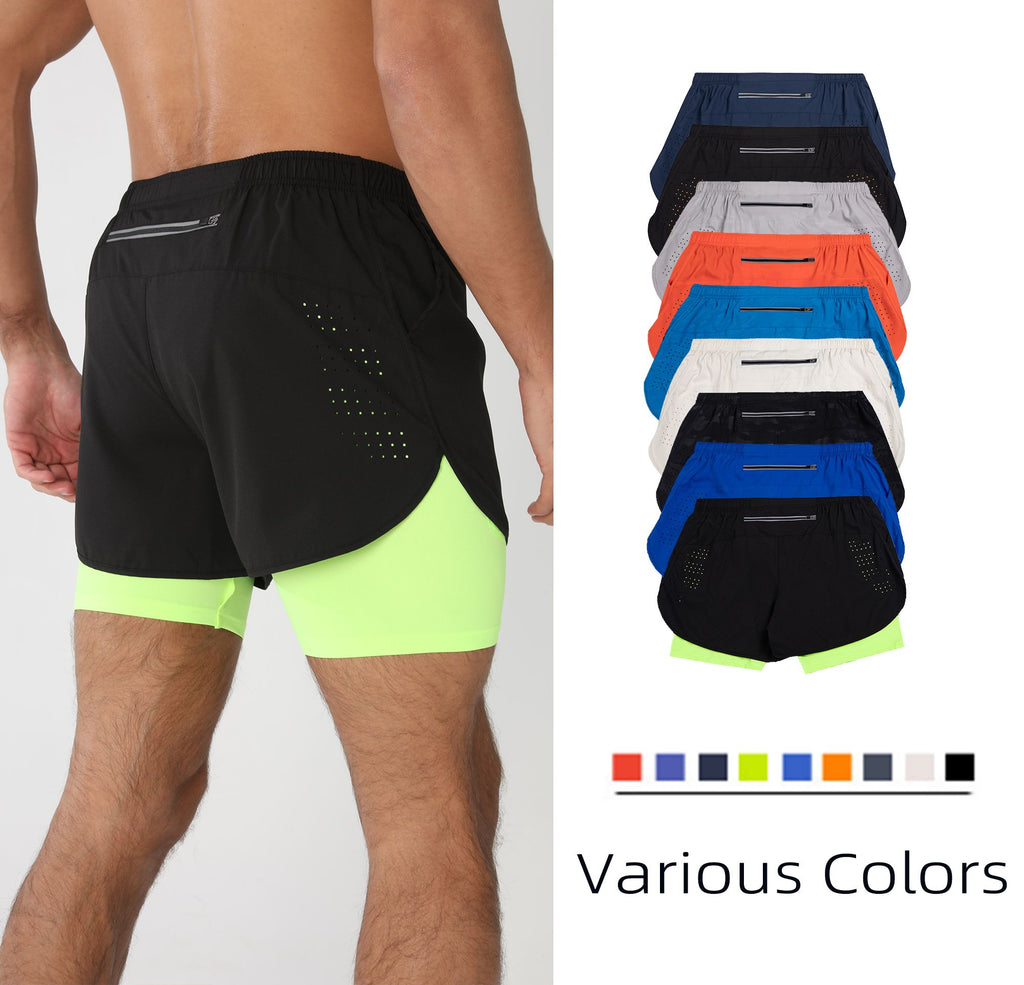 Short esporte masculino com bolsos forrado