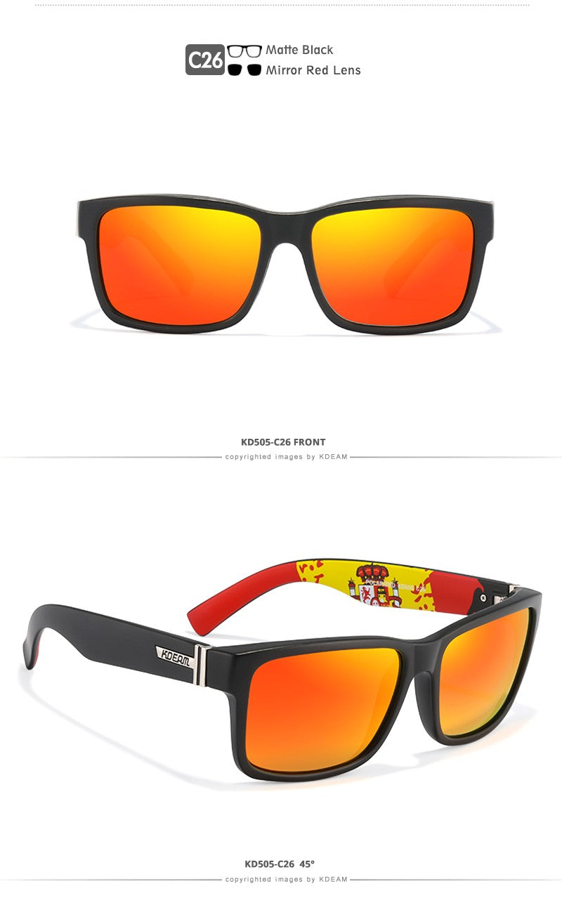 Óculos de Sol Masculino KDEAM Polarizado UV400