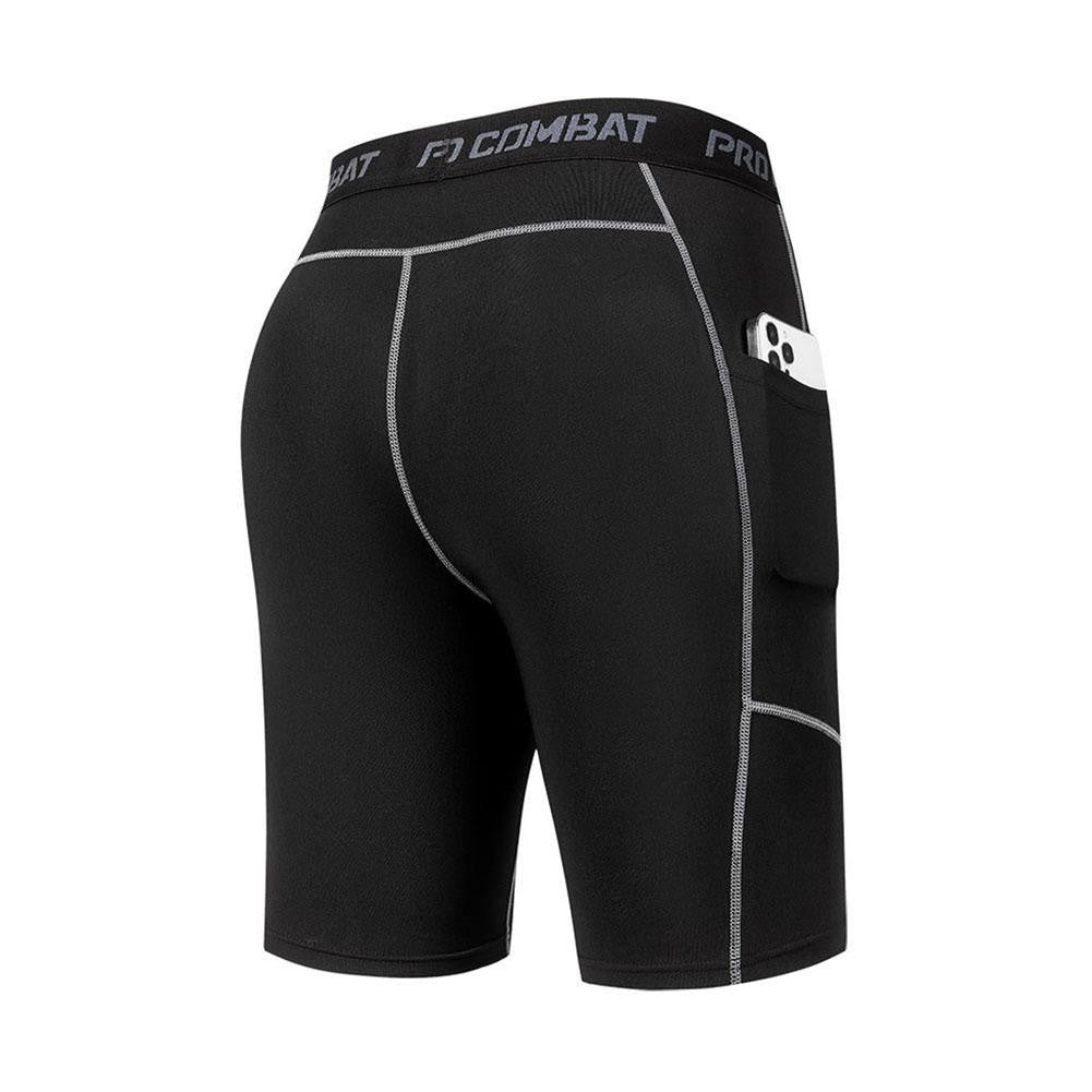 Bermuda de compressão elástica masculina