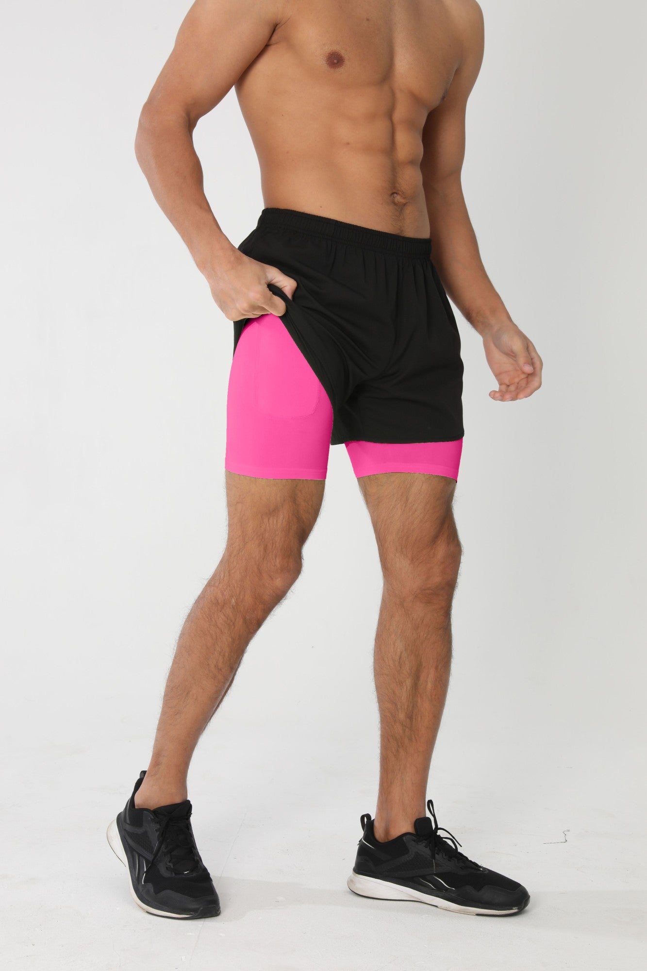 Bermuda Esportiva Masculina Fitness Dupla Camada