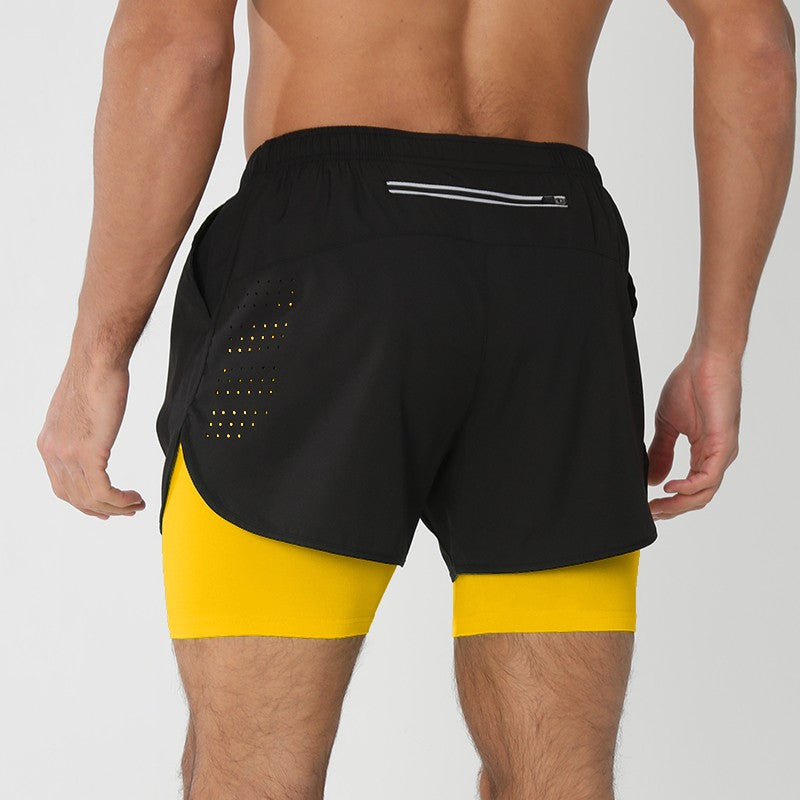 Bermuda Esportiva Masculina Fitness Dupla Camada