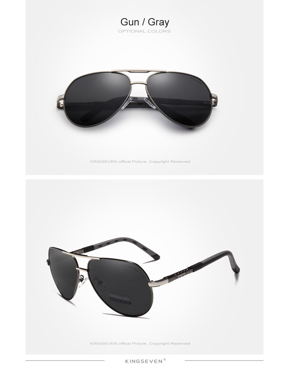 Óculos de Sol Masculino Aviador Polarizado UV400 Alumínio