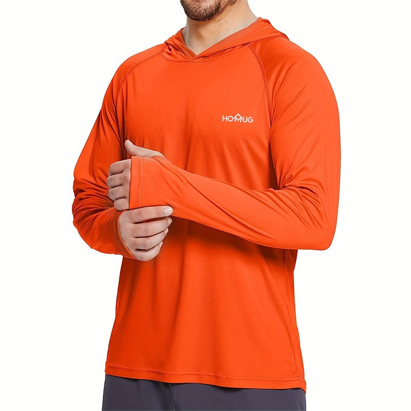Camiseta Masculina UPF 50+ com Capuz