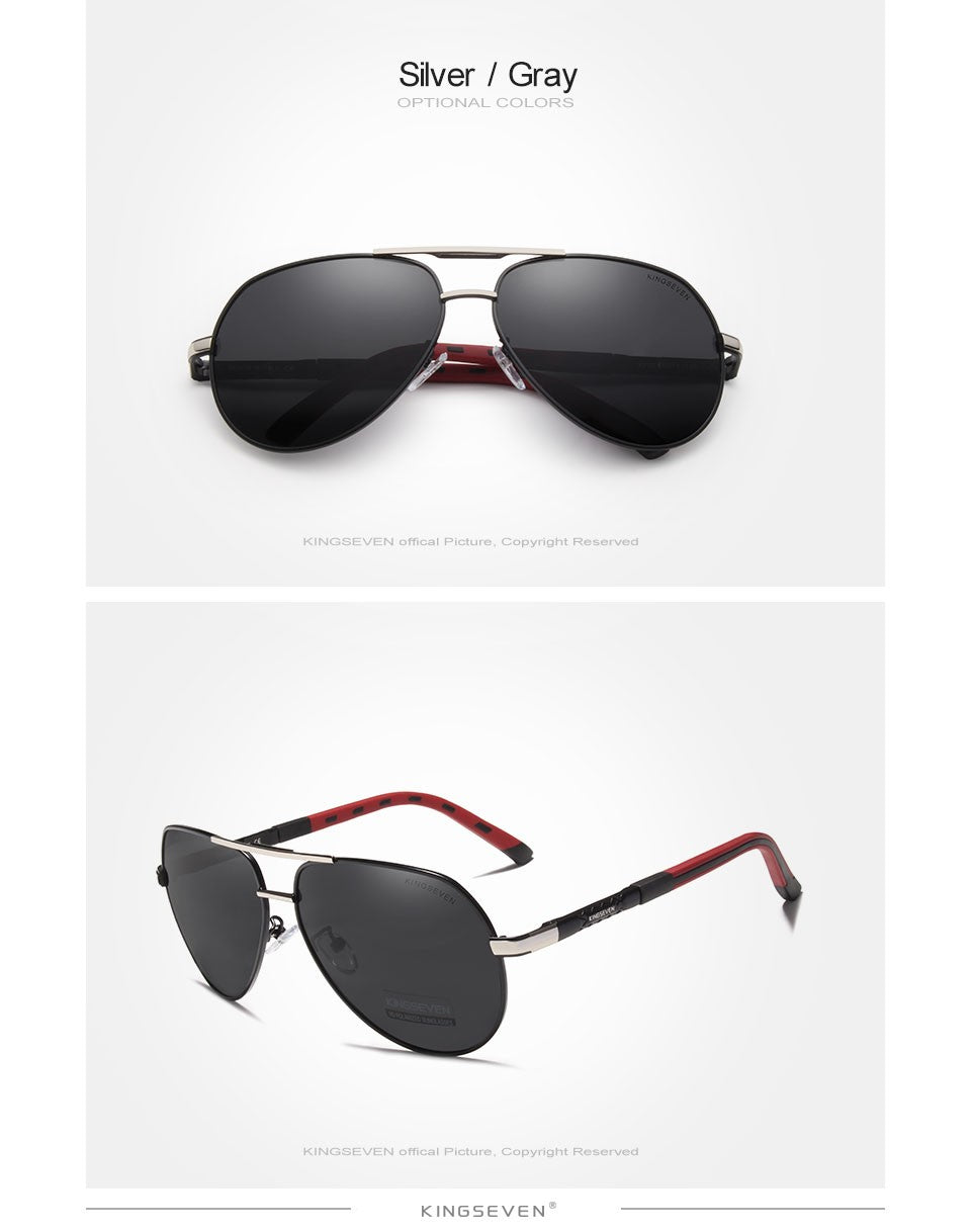 Óculos de Sol Masculino Aviador Polarizado UV400 Alumínio