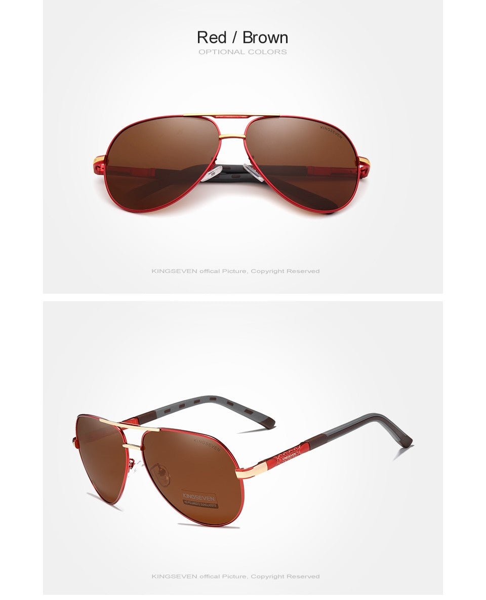 Óculos de Sol Masculino Aviador Polarizado UV400 Alumínio