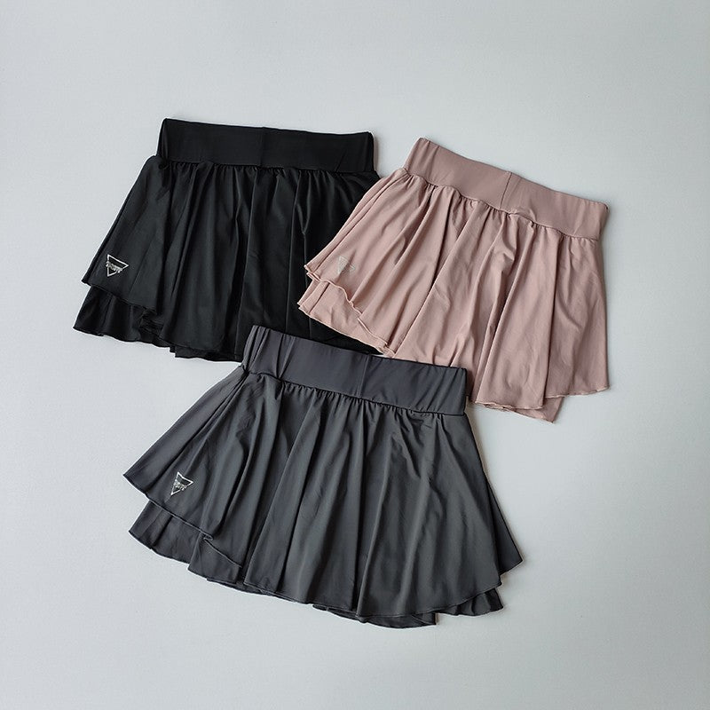 Saia Fitness com Shorts Interno Cintura Alta