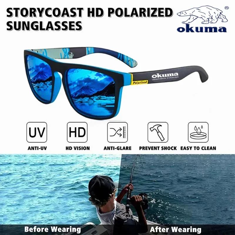 Óculos de sol polarizado Okuma com proteção UV