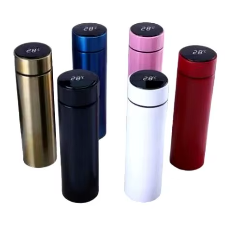 Garrafa Térmica 500ml Inox com Display Digital LED