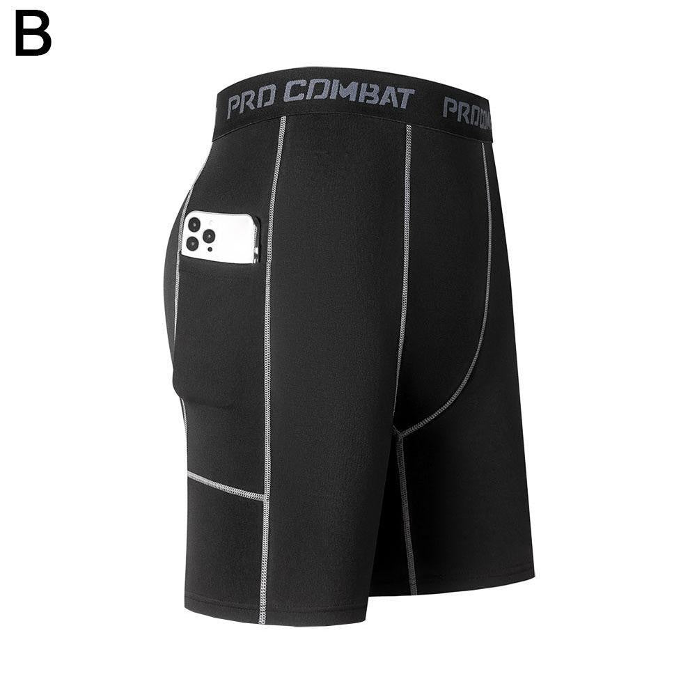 Bermuda de compressão elástica masculina