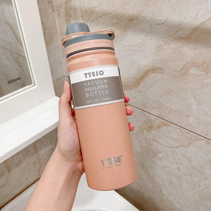 Garrafa de Aço Inoxidável com Silicone Alimentar – 530ml/750ml
