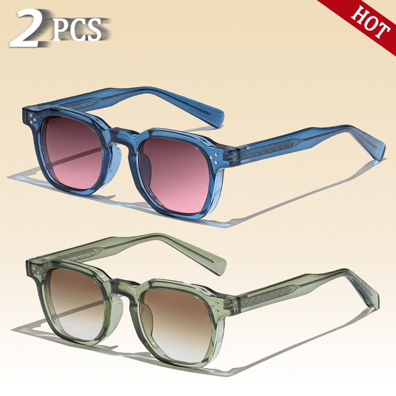 Óculos de Sol Unissex Polarizado UV400 Estilo Retrô com Caixa