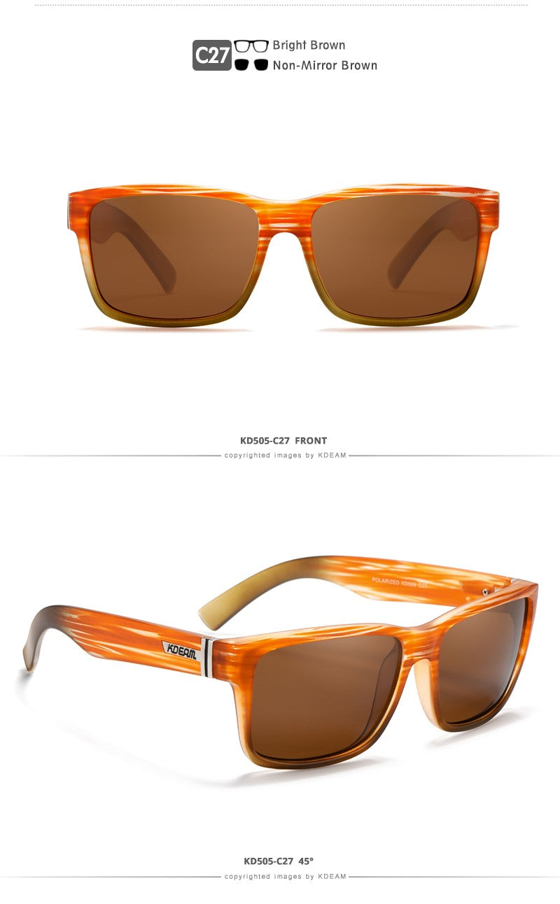 Óculos de Sol Masculino KDEAM Polarizado UV400