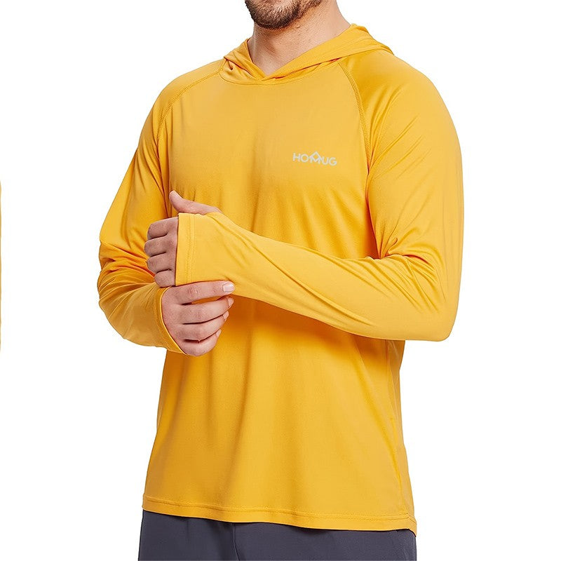 Camiseta Masculina UPF 50+ com Capuz
