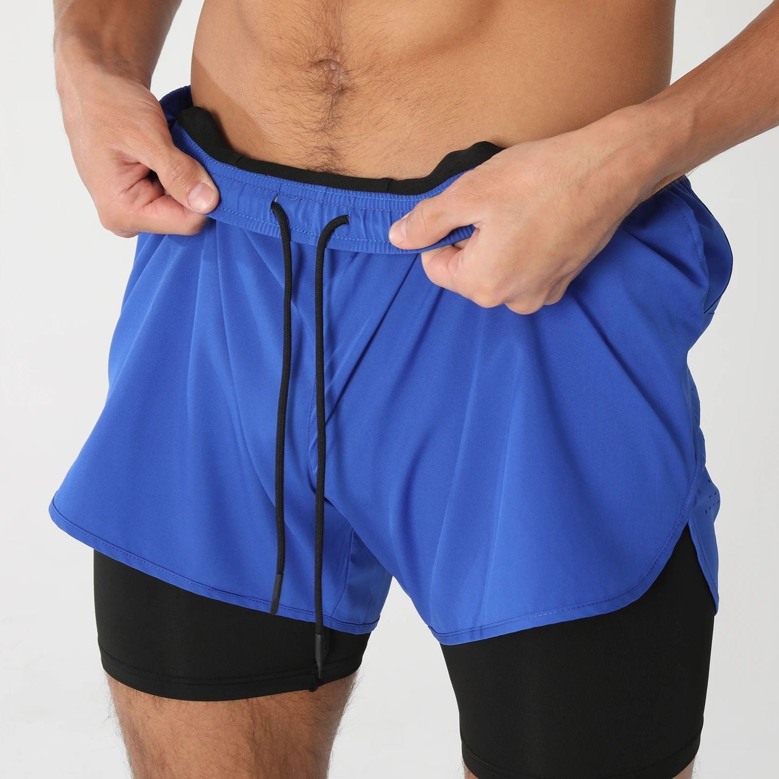 Short esporte masculino com bolsos forrado