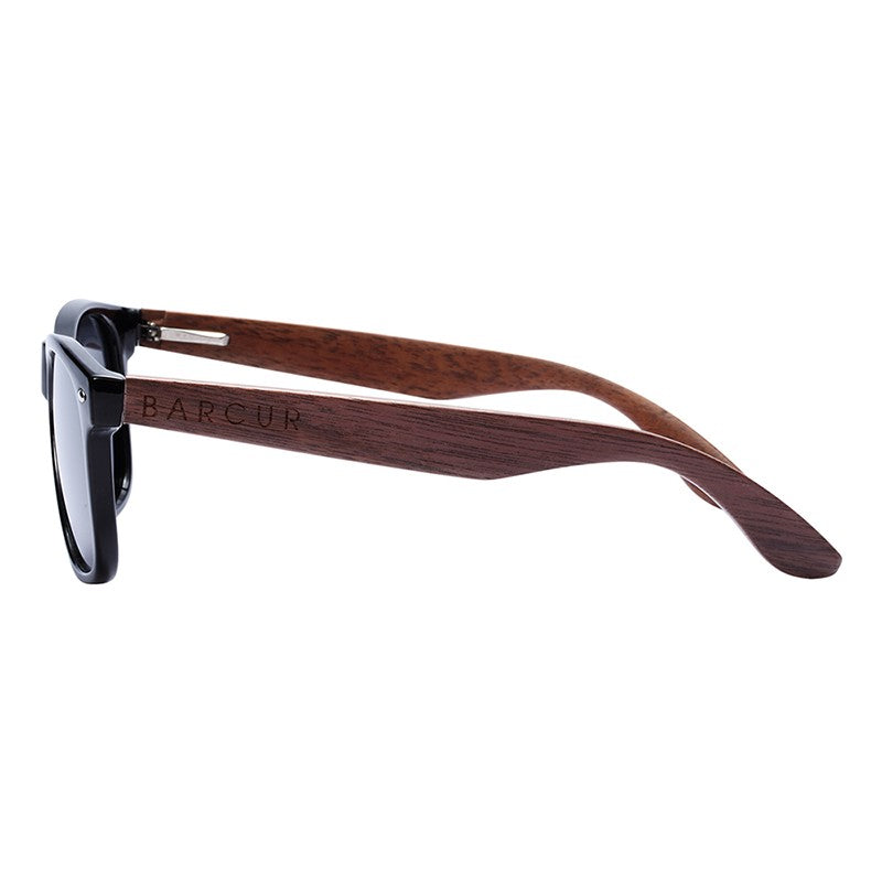 Óculos de Sol Polarizado UV400 Unissex Madeira Nogueira