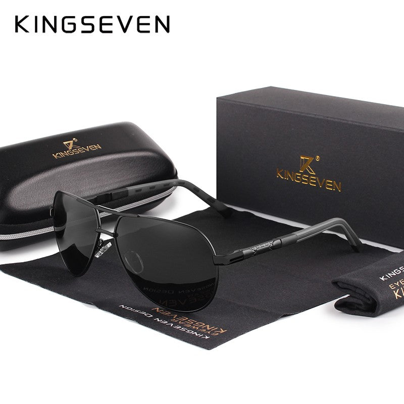 Óculos de Sol Masculino Aviador Polarizado UV400 Alumínio