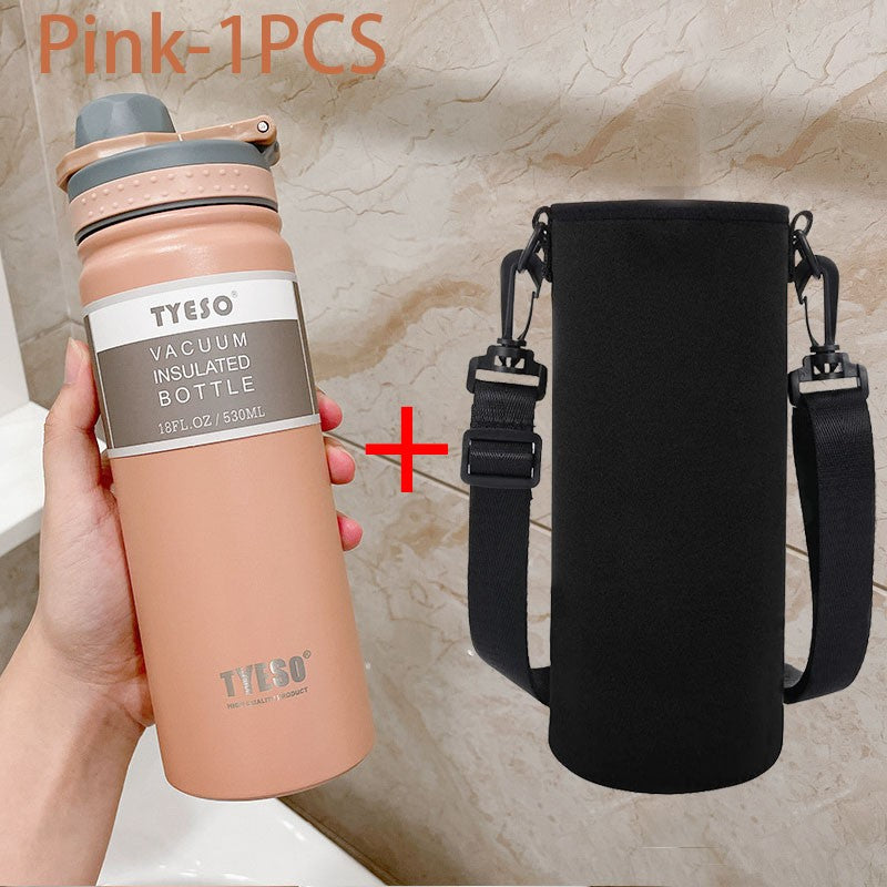 Garrafa de Aço Inoxidável com Silicone Alimentar – 530ml/750ml