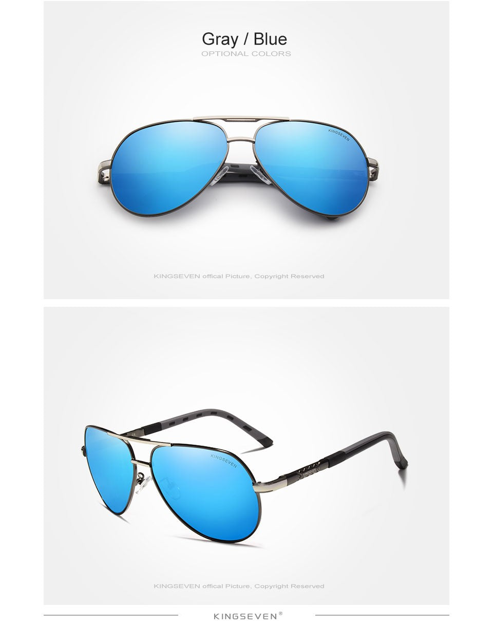 Óculos de Sol Masculino Aviador Polarizado UV400 Alumínio