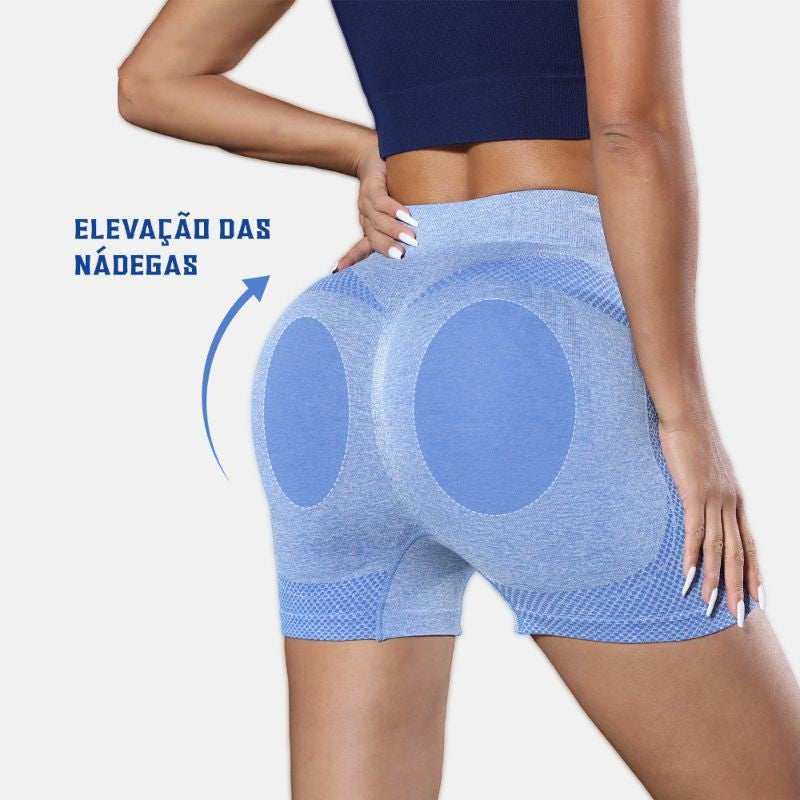 Kit 2 shorts femininos gymwear