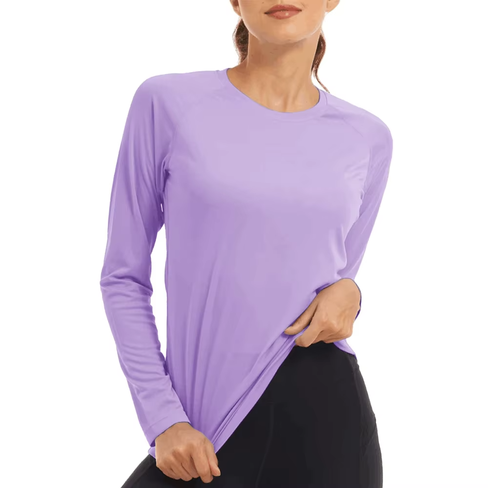Camiseta Feminina Manga Longa UV UPF50+ Secagem Rápida