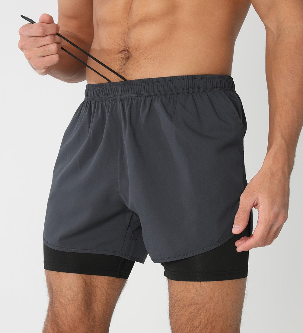 Short esporte masculino com bolsos forrado