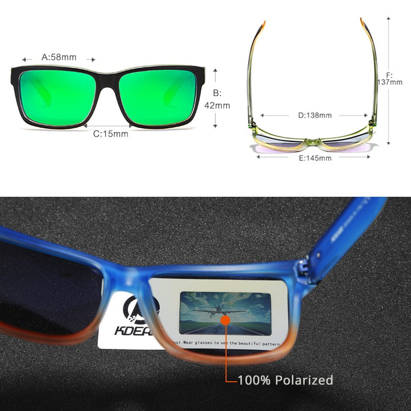 Óculos de Sol Masculino KDEAM Polarizado UV400